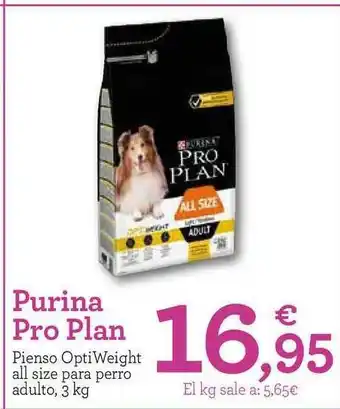 TiendAnimal Purina Pro Plan Pienso Optiweight oferta