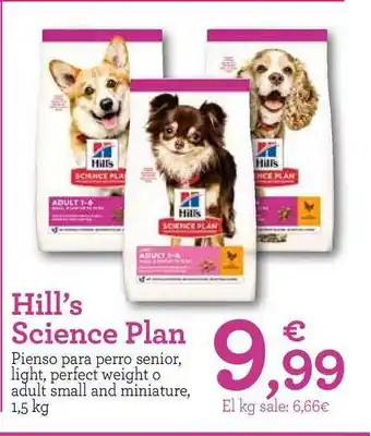 TiendAnimal Hill's Science Plan Pienso Para Perro oferta