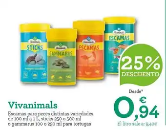 TiendAnimal Vivanimals Escamas Para Peces oferta