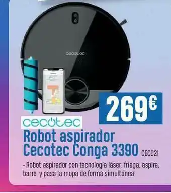 PCBox Cecotec Robot Aspirador Cecotec Conga 3390 oferta