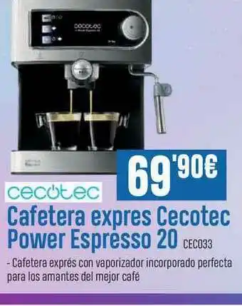 PCBox Cafetera Express Cecotec Power Espresso 20 oferta