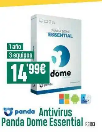 PCBox Panda Antivirus Panda Dome Essential PS183 oferta