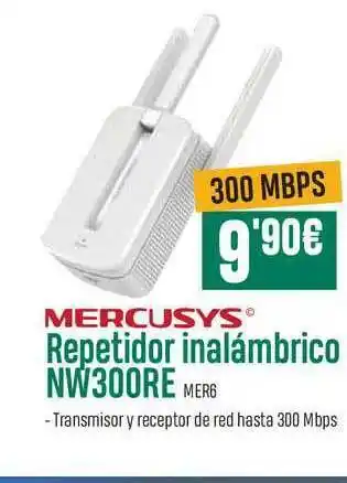 PCBox Mercusys Repetidor Inalámbrico Nw300re oferta