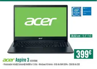 PCBox Acer Aspire 3 Acer2986 Computadora Portátil oferta