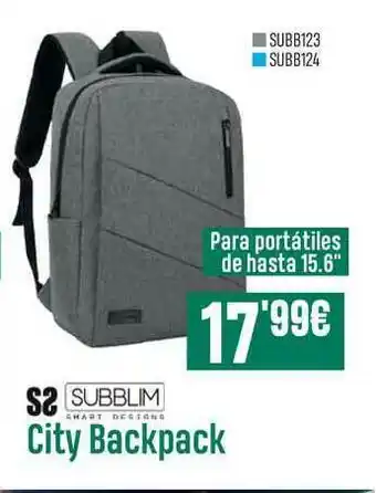 PCBox Subblim City Backpack oferta