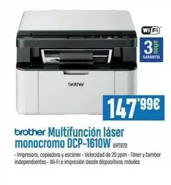 Beep Brother Mulitfunción Láser Monocromo Dcp-1610w oferta