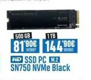 Beep Wd Ssd Pc Sn750 Nwme Black oferta