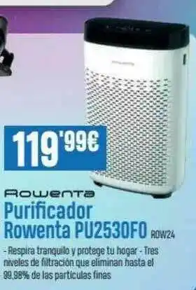 Beep Rowenta Purificador Rowenta Pu2530f0 oferta