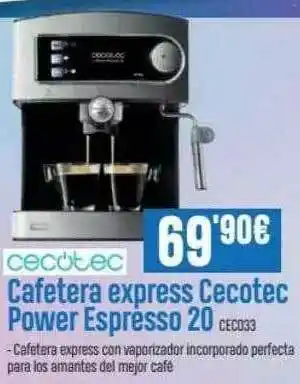 Beep Cafetera Express Cecotec Power Espresso 20 oferta