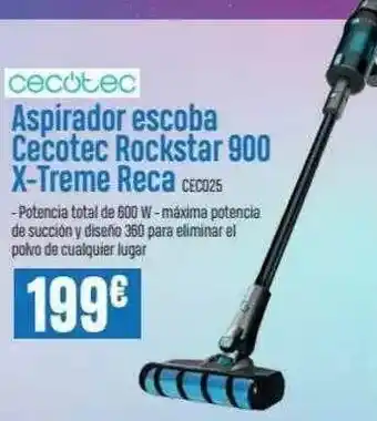 Beep Aspirador Escoba Cecotec Rockstar 900 X-treme Reca oferta