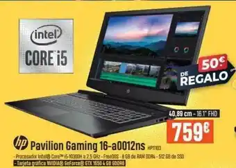 Beep Hp Pavilion Gaming 16-a0012ns oferta