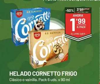 AhorraMas Helado Cornetto Frigo 90ml oferta