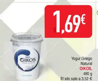 Masymas Oikos Yogur Griego Natural 480g oferta