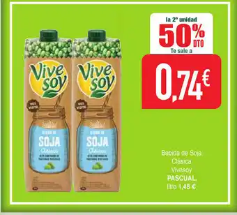 Masymas Pascual Bebida De Soja Clásica Vivesoy oferta