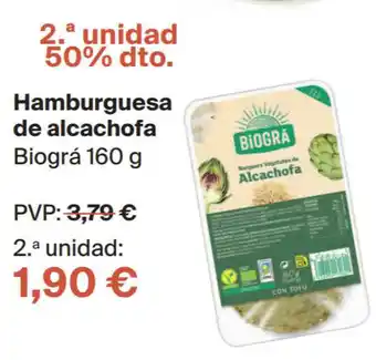 Veritas Hamburguesa De Alcachofa Biográ 160 G oferta