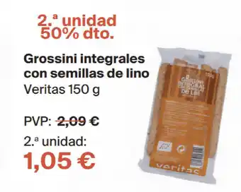 Veritas Grossini Integrales Con Semillas De Lino Veritas 150 G oferta
