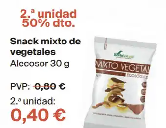 Veritas Snack Mixto De Vegetales Alecosor 30 G oferta