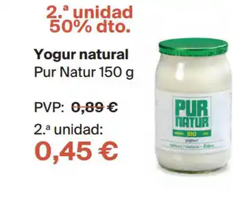 Veritas Yogur Natural Pur Natur 150 G oferta