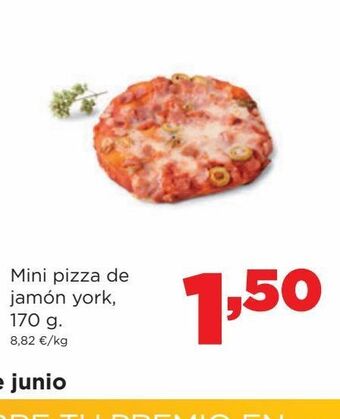 Alimerka Mini pizza de jamón york oferta