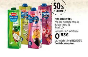 Hipercor Zumo Juver Disfruta oferta