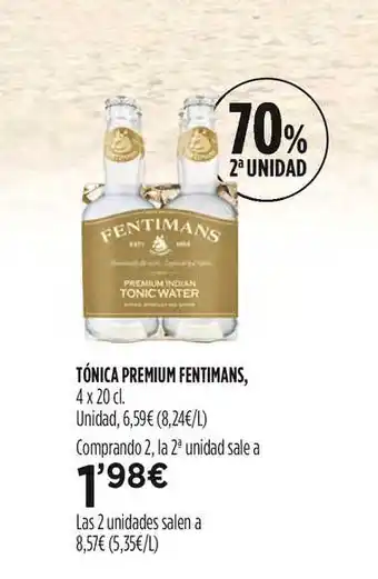 Hipercor 70% 2a Unidad Tónica Premium Fentimans oferta