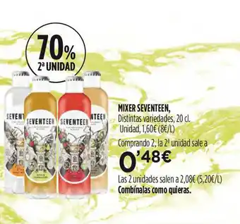 Hipercor Mixer Seventeen 20cl oferta