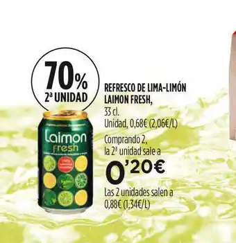 Hipercor Refresco De Lima-limón Laimon Fresh 33cl oferta