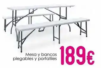 Atrapamuebles Mesa de jardín taburete oferta