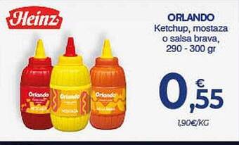CashDiplo Orlando Ketchup Mostaza O Salsa Brava oferta