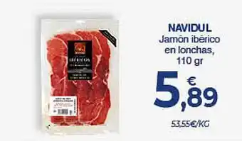 CashDiplo Navidul Jamón Ibérico En Lonchas oferta