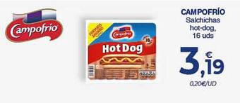 CashDiplo Campofrío Salchichas Hot-dog oferta