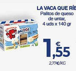 CashDiplo La Vaca Que Ríe Palitos De Queso De Untar oferta