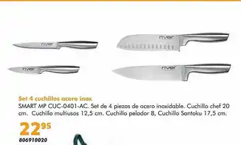 Coinfer Set 4 Cuchillos Acero Inox oferta
