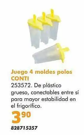 Coinfer Juego 4 Moldes Polos Conti oferta