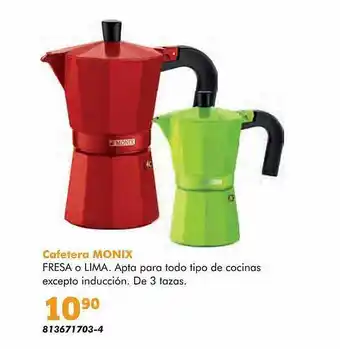 Coinfer Cafetera Monix oferta