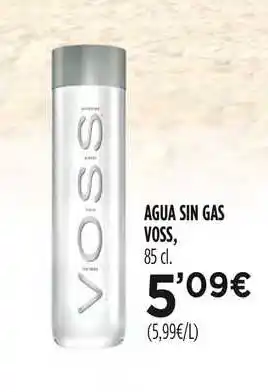 Hipercor Agua Sin Gas Voss 85cl oferta