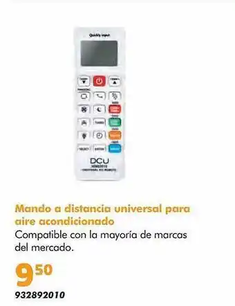Coinfer Mando A Distancia Universal Para Aire Acondicionado oferta