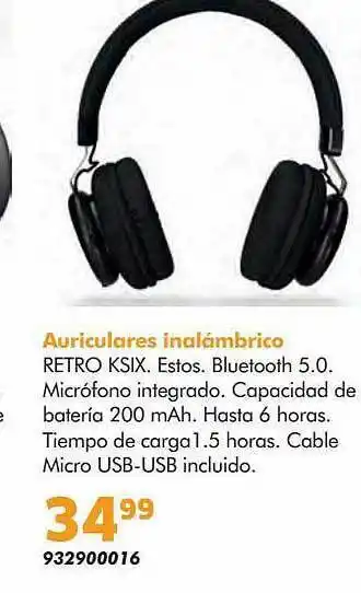 Auriculares Inalámbrico