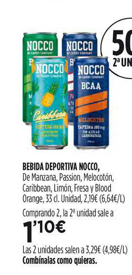 Hipercor Bebida Deportiva Nocco oferta