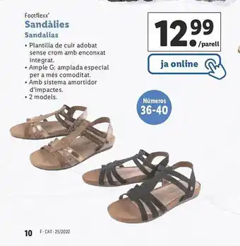 Lidl Footflexx Sandàlies Sandalias oferta