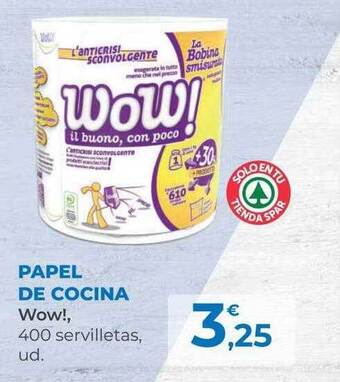 SPAR Gran Canaria Papel De Cocina Wow! oferta