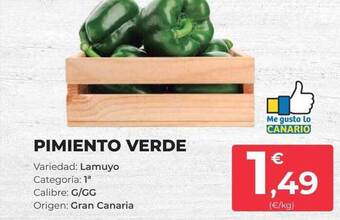SPAR Gran Canaria Pimiento Verde oferta