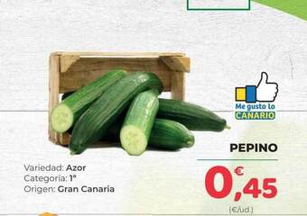 SPAR Gran Canaria Pepino oferta