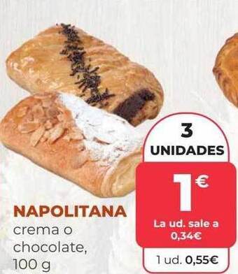 SPAR Gran Canaria Napolitana Crema O Chocolate oferta