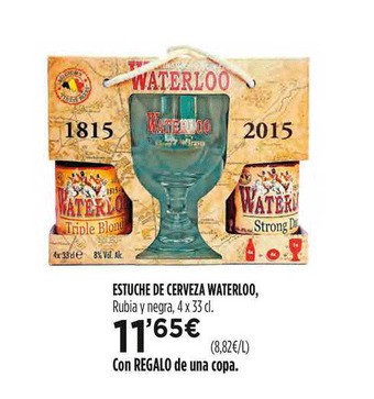 Hipercor Estuche De Cerveza Waterloo oferta