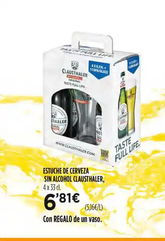 Hipercor Estuche De Cerveza Sin Alcohol Clausthaler oferta