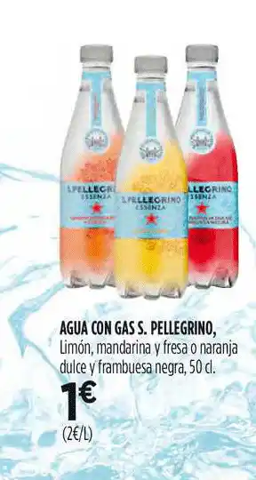 Hipercor Agua Con Gas S. Pellegrino 50cl oferta