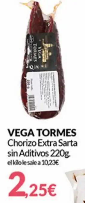 PrimaPrix Vega Tormes Chorizo Extra Sarta Sin Aditivos 220 g oferta