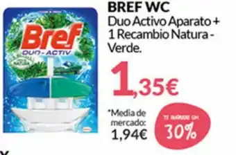 Bref WC Duo Active Aparato + 1 Recambio Natura - Verde
