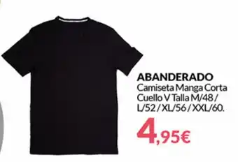 Abanderado Camiseta Manga Corta Cuello V Talla M/48 / L/52 / XL/56 / XXL/60